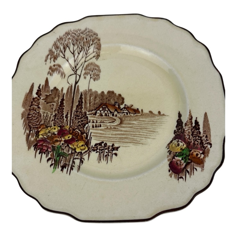 Vintage Myott & Sons Homeland Square Luncheon Plate - Picture 3 of 8